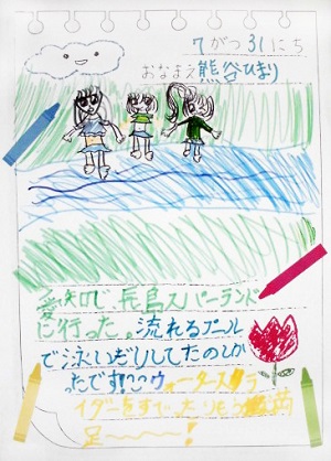 夏休みの絵日記ご紹介 Varie 草加blog
