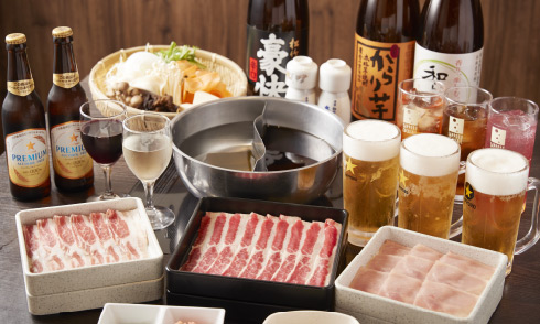 牛しゃぶ牛すき食べ放題　但馬屋