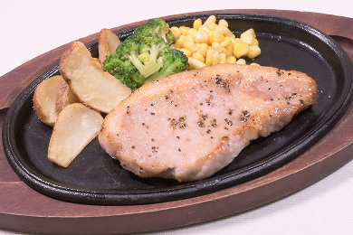 山形県産ポークステーキランチ